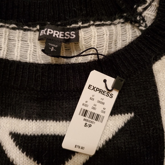 Express Aztec Extreme Circle Hem Sweater - Picture 7 of 8